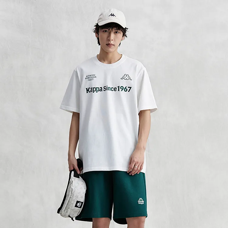 Kappa 1916 Series T Shirt Men's Korean White-3