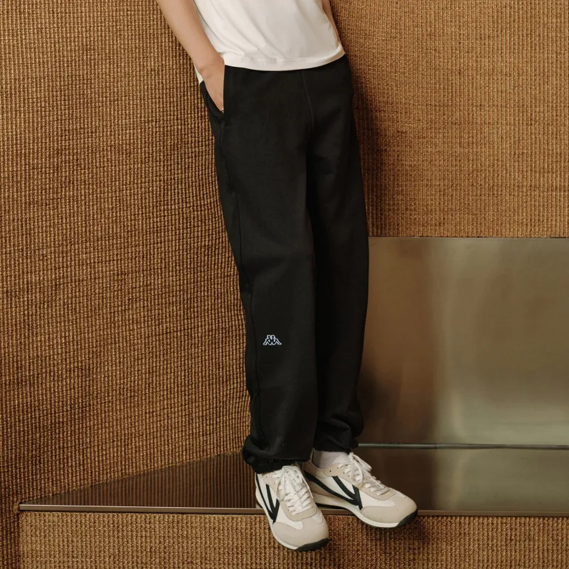 Kappa 1916 Series Knitted Sweatpants Men's Black-2