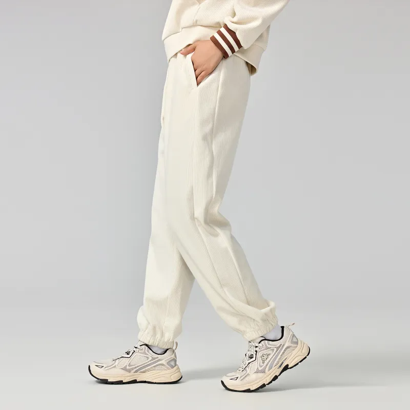 Kappa 1916 Series Knitted Sweatpants Women's White-4