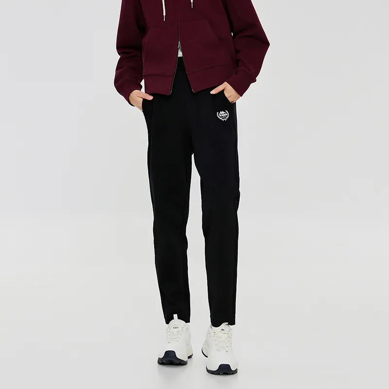 Kappa 1916 Series Knitted Sports Pants Women's Black-2