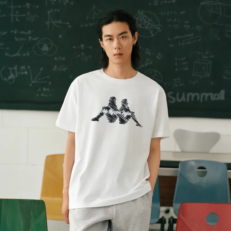 Kappa T Shirts Unisex Korean White 012-4