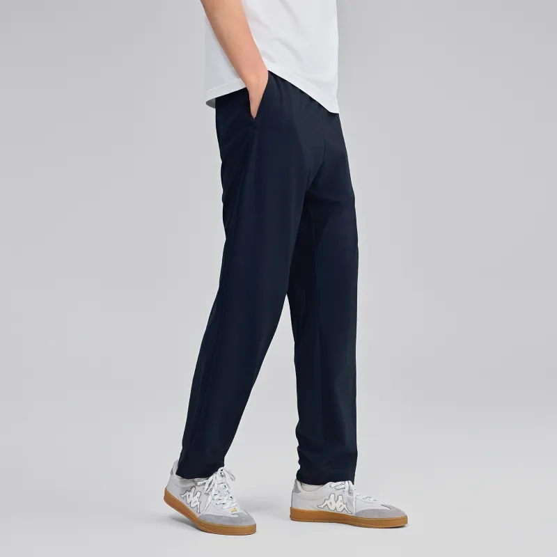 Kappa 1916 Series Knitted Sports Pants Men's Black-3
