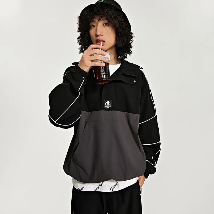 Kappa Trench Coats Men Black 990-2
