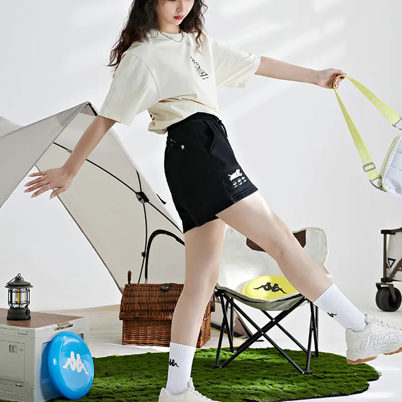Kappa x MENGCHONGCHAHUASHI LIANMINGKUAN Sports Shorts Women's-5