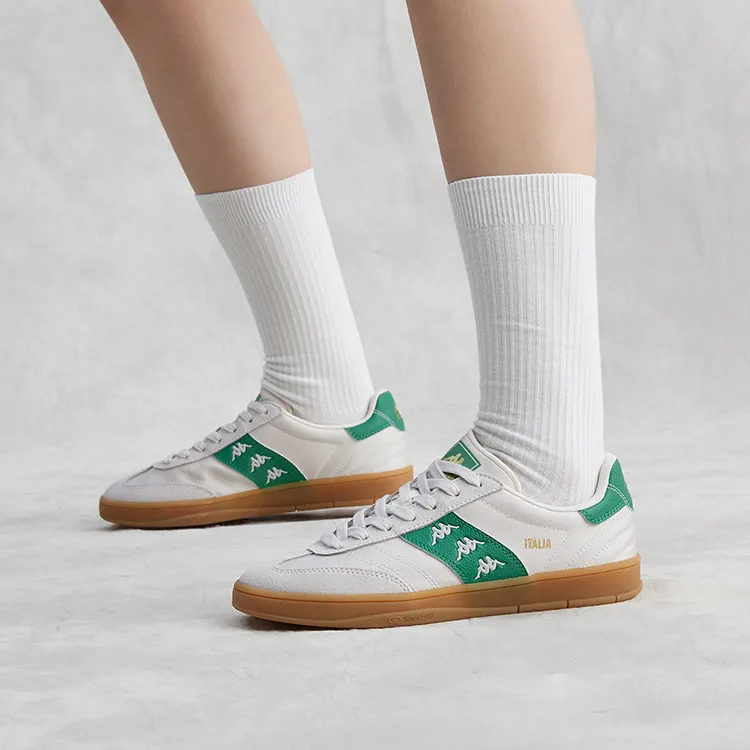 Kappa Wear-Resistant Low-Top Skateboard Shoes Unisex Green-5
