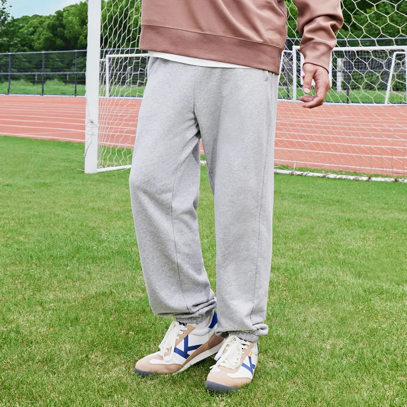 Kappa 1916 Series Knitted Sweatpants Men's Medium Light Heather Gray-4