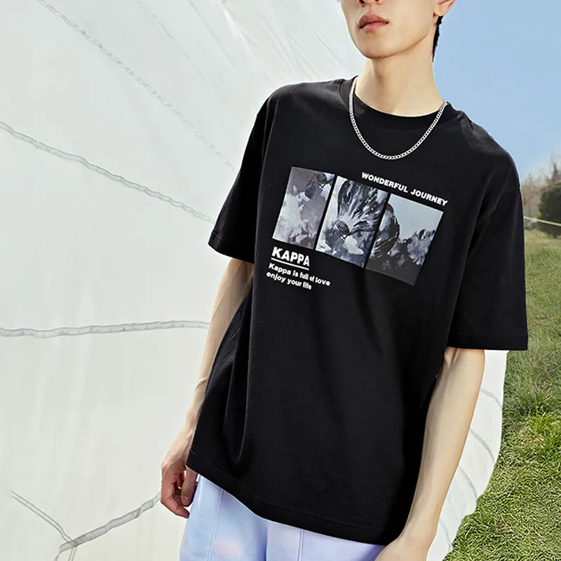 Kappa Reality Mirror Drop Shoulder Sleeve T-Shirt Unisex-5