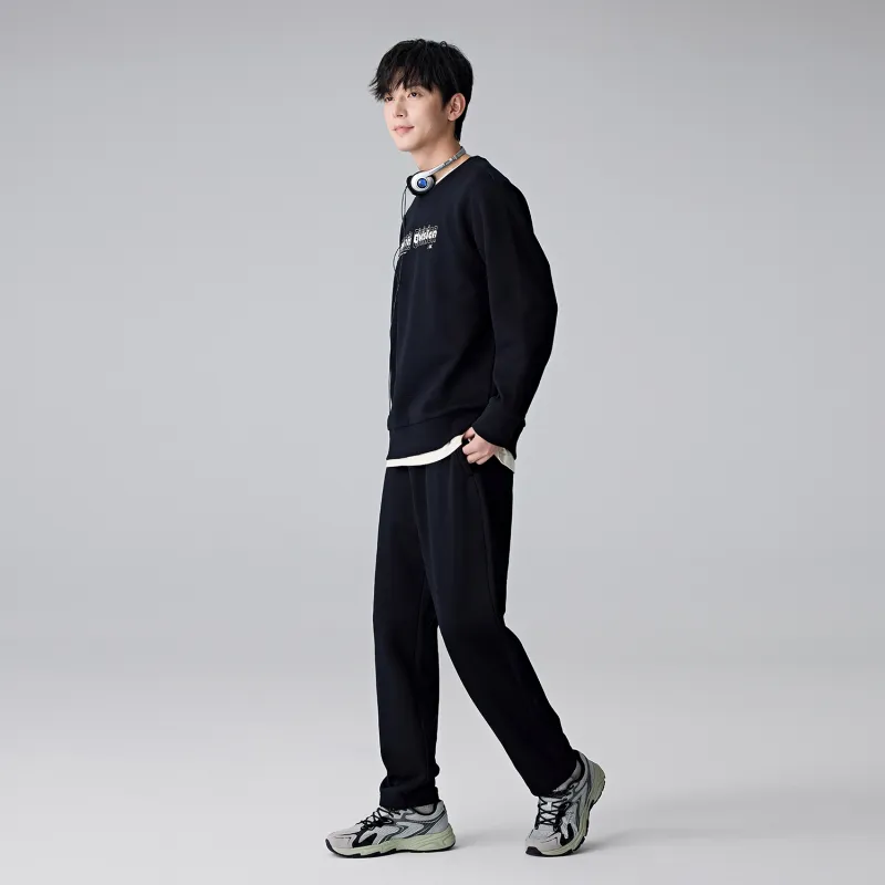 Kappa 1916 Knitted Sweatpants Men's Black-4
