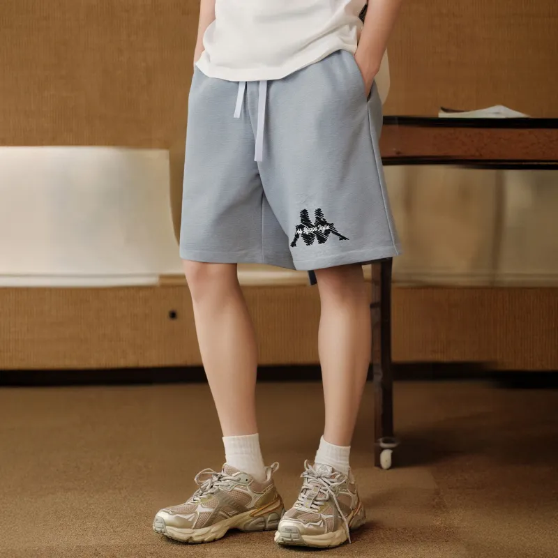 Kappa Casual Shorts Men Light Feather Flower Gray 0131 L-4