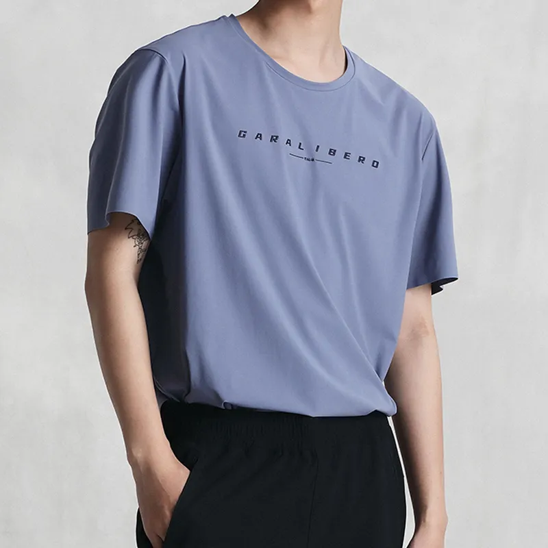 Kappa Summer T Shirt Men's Dove Blue-4