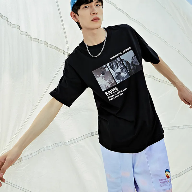 Kappa Reality Mirror Drop Shoulder Sleeve T-Shirt Unisex-4