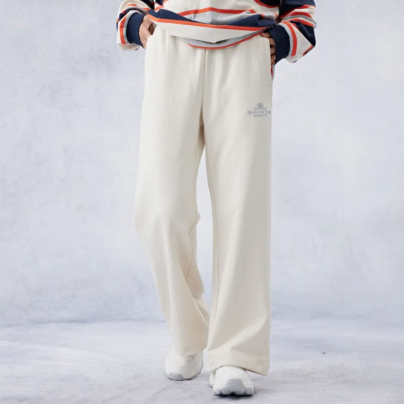 Kappa PLAYER Knitted Sweatpants Women's White-2