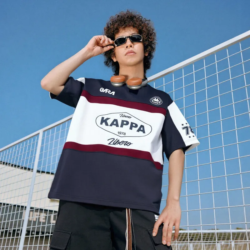 Kappa 1916 Series T Shirt Unisex Midnight Blue-5