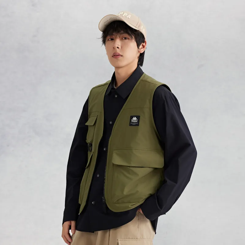 Kappa PLAYER Vests Men Winter Moss Green-4