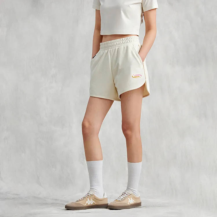 Kappa Casual Shorts Women's Tallow White-2