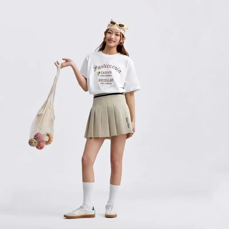 Kappa T Shirt Unisex Korean White-5