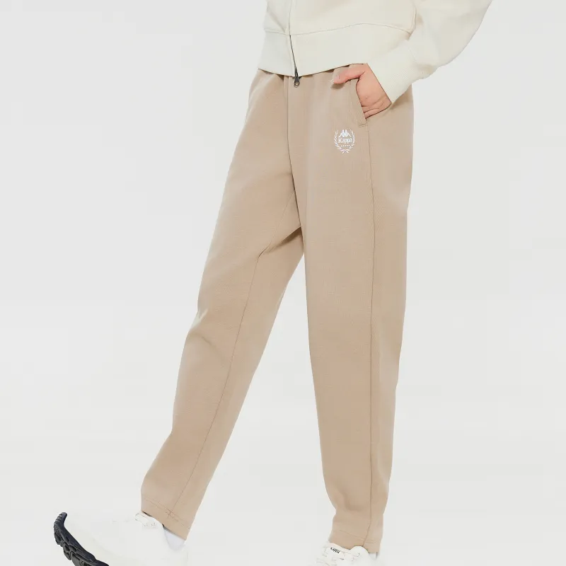 Kappa KAPPA 1916 Summer Knitted Sports Pants Women's Gray Khaki-2