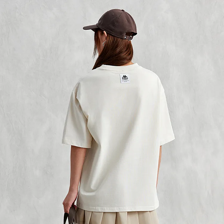 Kappa PLAYER T Shirts Unisex Birch White 0114-2