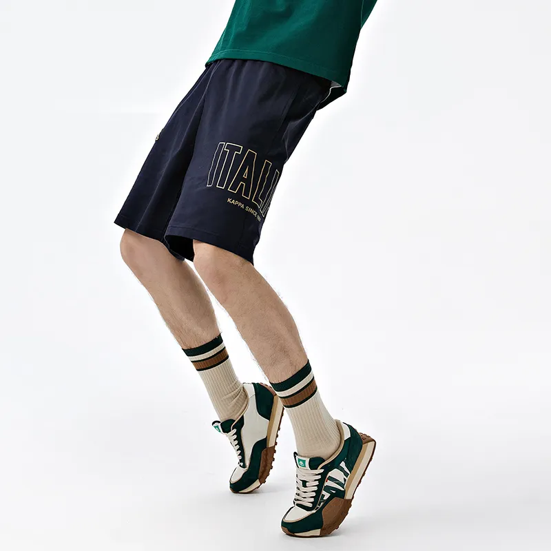 Kappa 1916 Series Casual Shorts Men Midnight Blue Black-906-5