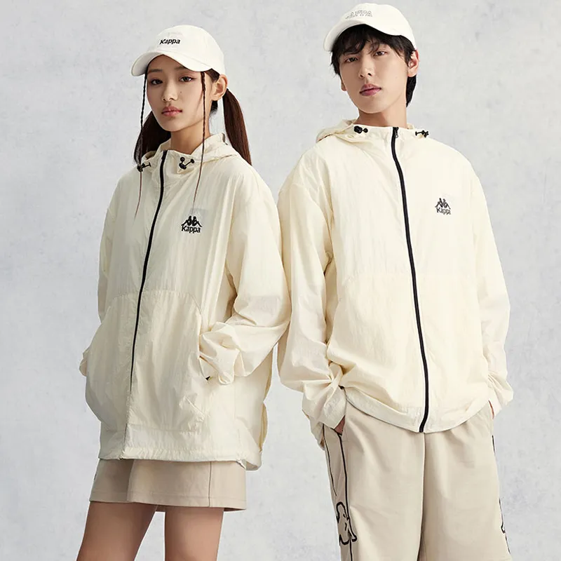 Kappa SS24 Sun Protection Clothing For Summer Unisex White-3