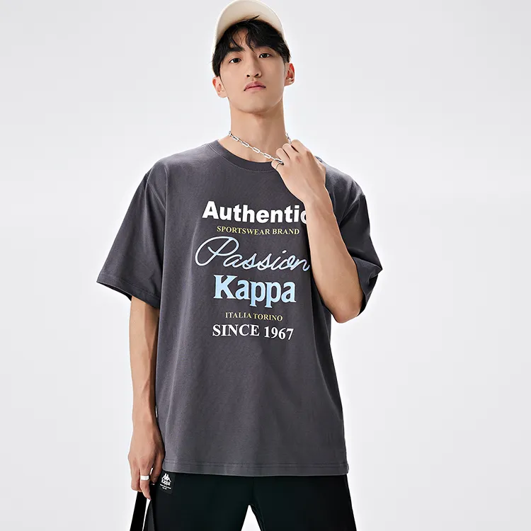 Kappa PLAYER T-Shirts Men Reinforced Steel Gray-1107-2