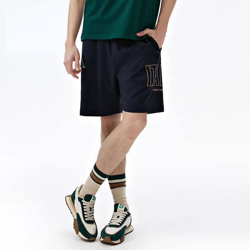 Kappa 1916 Series Casual Shorts Men Midnight Blue Black-906-6