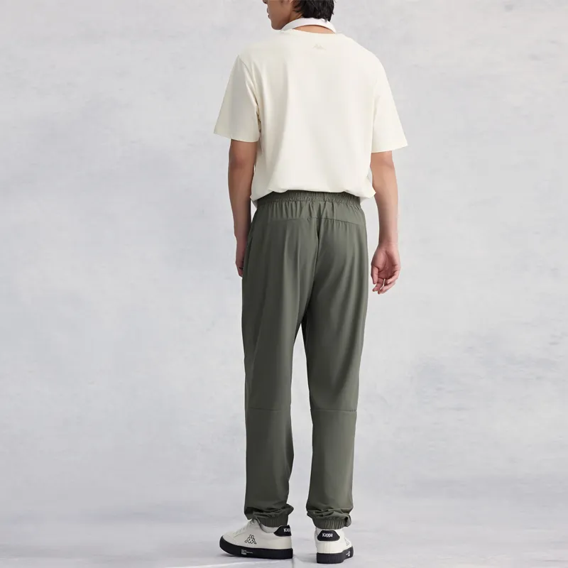 Kappa Knitted Sweatpants Men's Gray Green-5