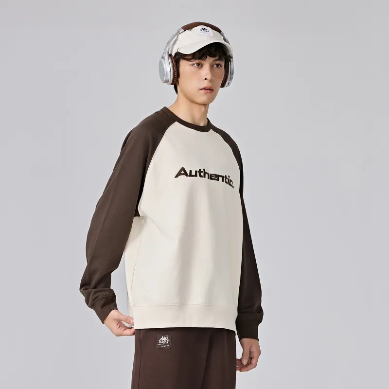 Kappa PLAYER Sweatshirt Men's Gray White-12