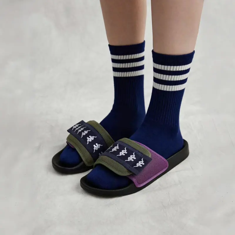 Kappa Slip Resistant Odor Resistant Slide Slippers Unisex Healing Purple-9
