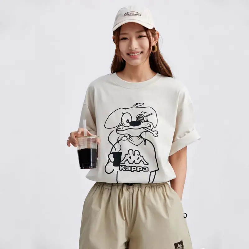 Kappa T-Shirt Men's Malt Beige Brown-5