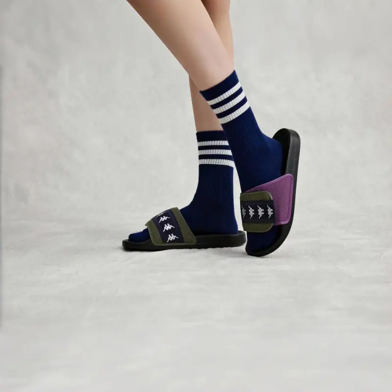 Kappa Slip Resistant Odor Resistant Slide Slippers Unisex Healing Purple-10