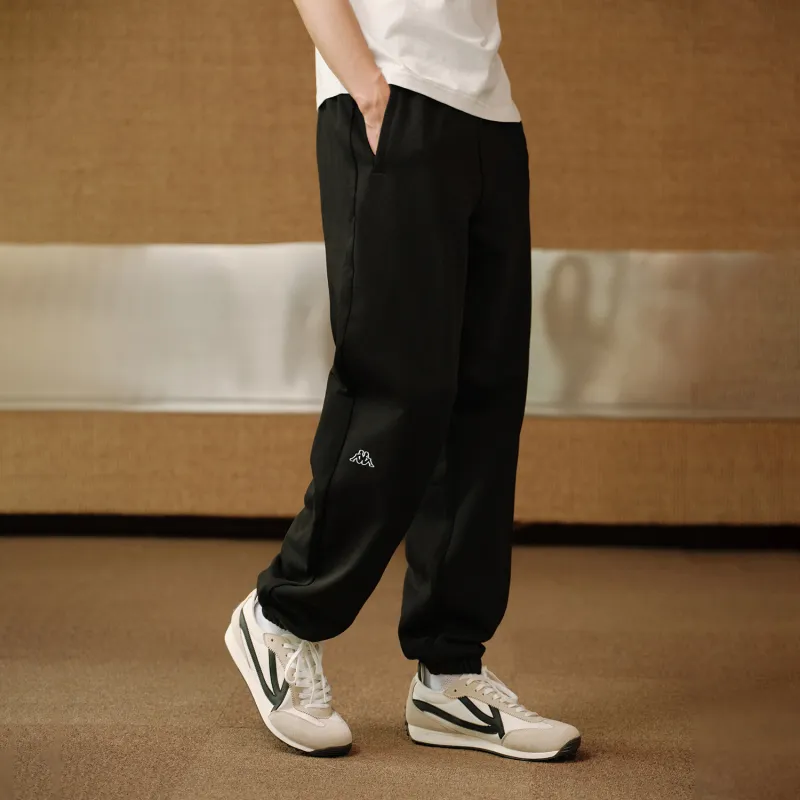 Kappa 1916 Series Knitted Sweatpants Men's Black-3
