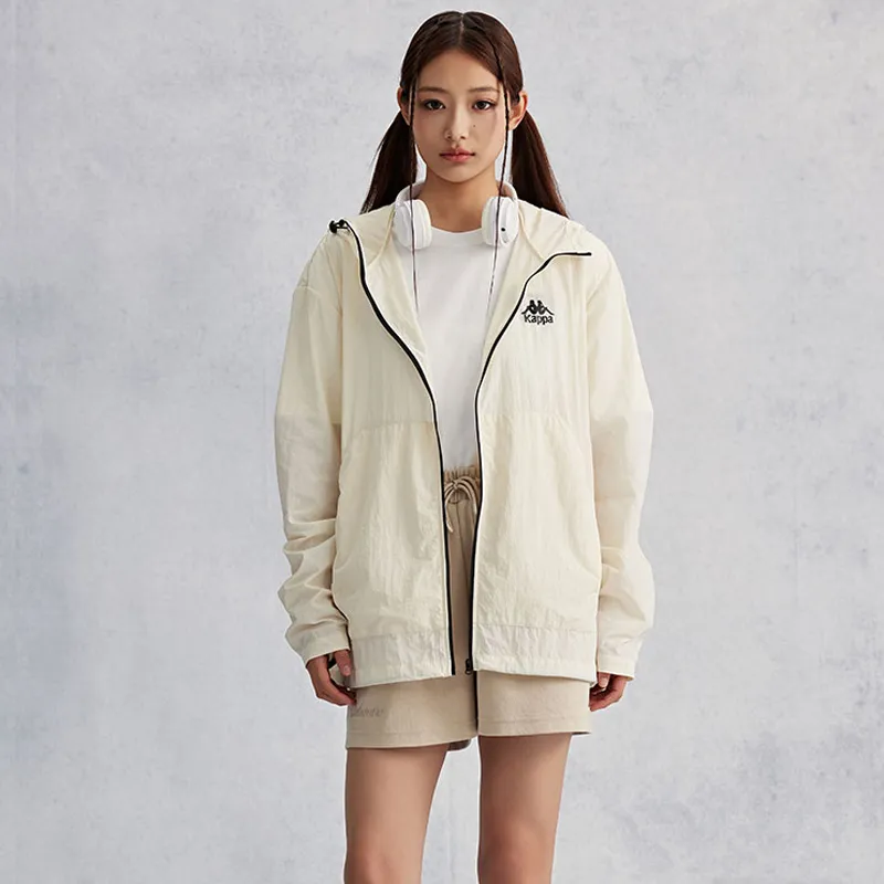 Kappa SS24 Sun Protection Clothing For Summer Unisex White-5