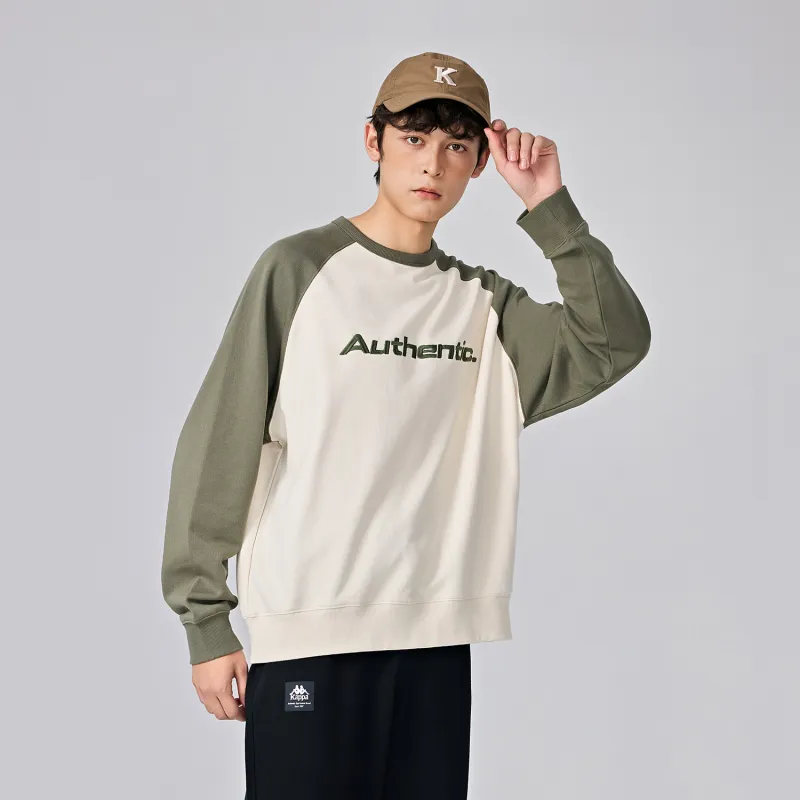 Kappa PLAYER Sweatshirt Men's Gray White-5