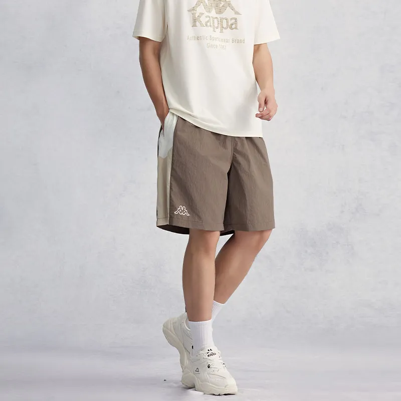 Kappa 1916 Summer Casual Shorts Unisex Korean White-4