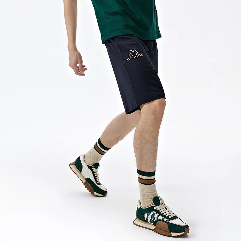 Kappa 1916 Series Casual Shorts Men Midnight Blue Black-906-3