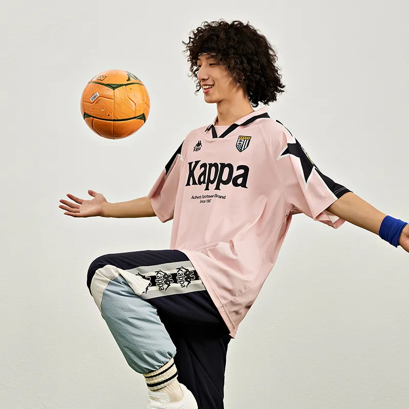 Kappa Polo Shirts Men Elegant Pink 5306-5