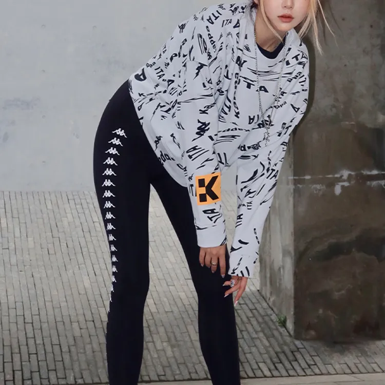 Kappa Sweatshirt Women's Ivory White-4