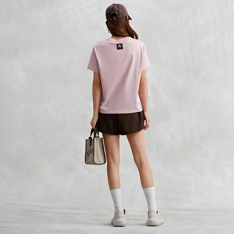 Kappa Summer Regular T Shirt Women's Oolong Pink-2