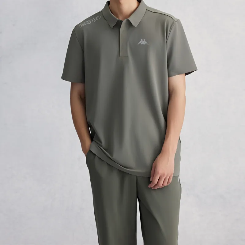 Kappa GARA Series Polo Shirt Men's Gray Green-6
