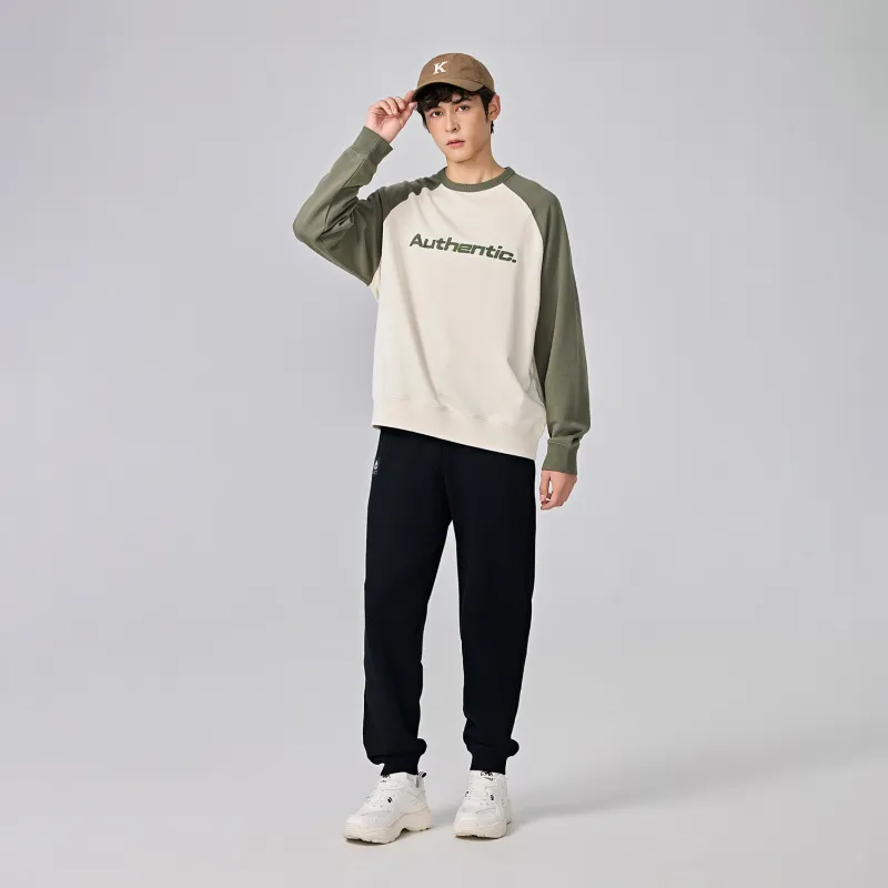Kappa PLAYER Sweatshirt Men's Gray White-3