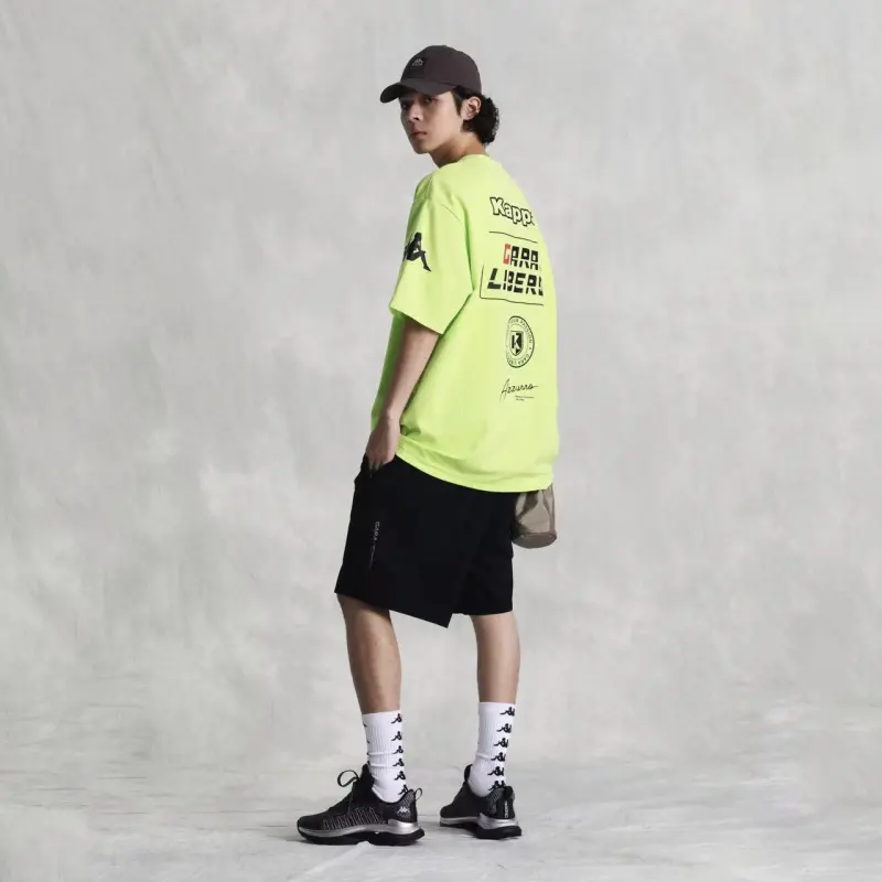 Kappa T Shirt Men's Spring Mud Green-5