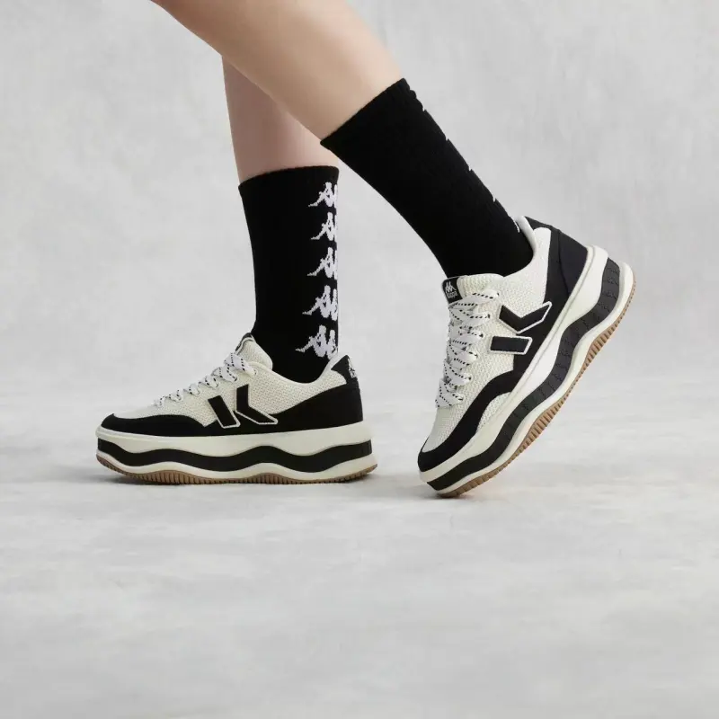 Kappa Anti-Slip Wear-Resistant Low-Top Skateboard Shoes Women's Winter White-6