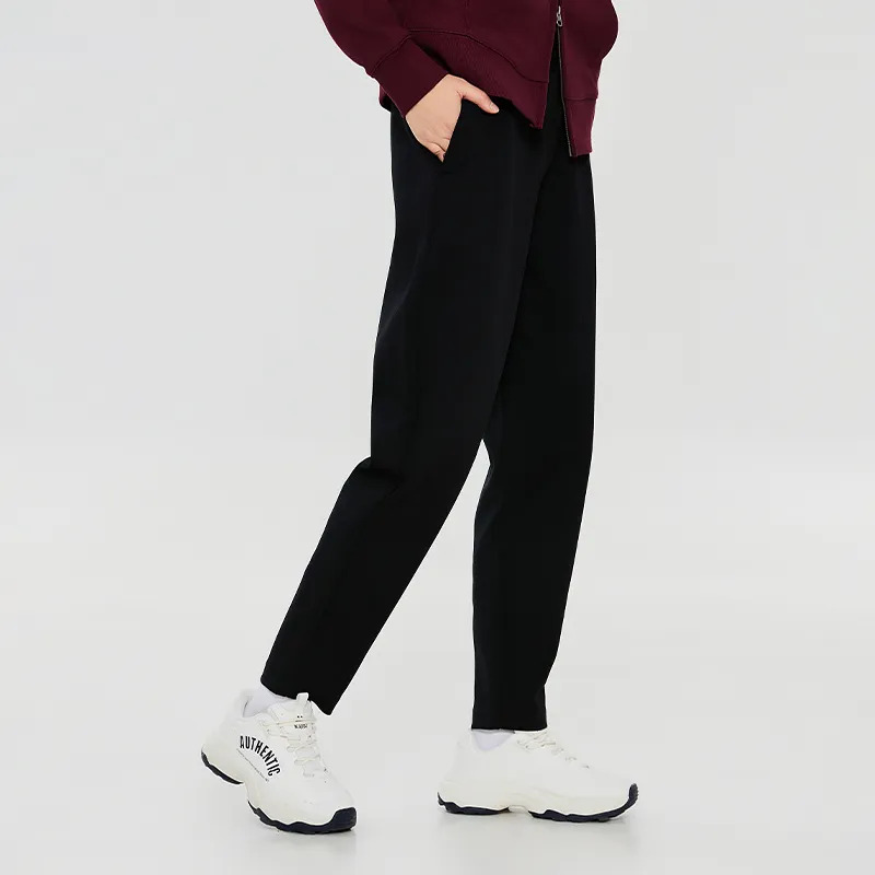 Kappa 1916 Series Knitted Sports Pants Women's Black-4