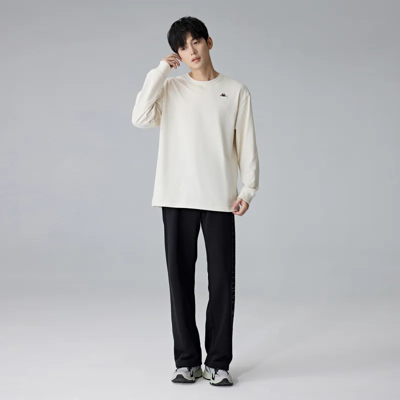 Kappa 1916 Series Knitted Sweatpants Unisex Black-3