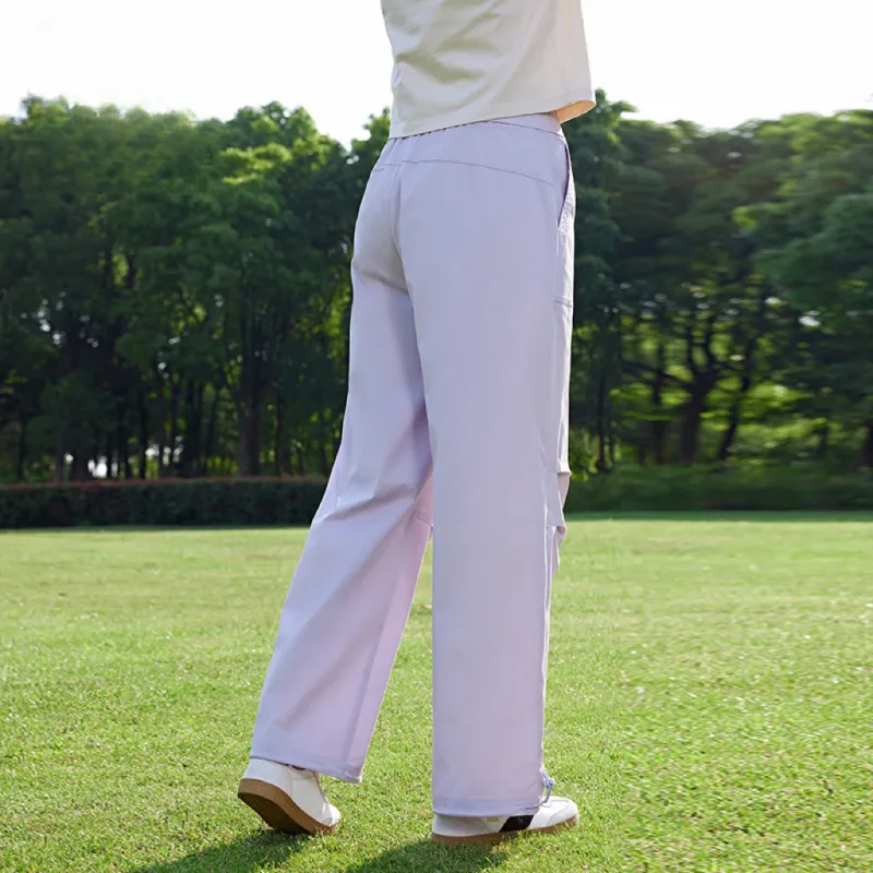 Kappa Summer Cargo Pants Women's Light Cream Purple-2