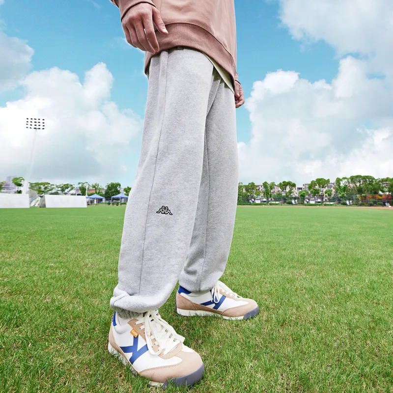 Kappa 1916 Series Knitted Sweatpants Men's Medium Light Heather Gray-3