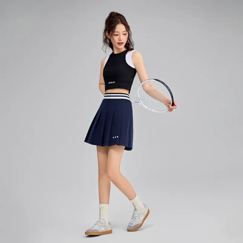 Kappa 1916 Series Casual Short Skirts Women's Midnight Blue-7