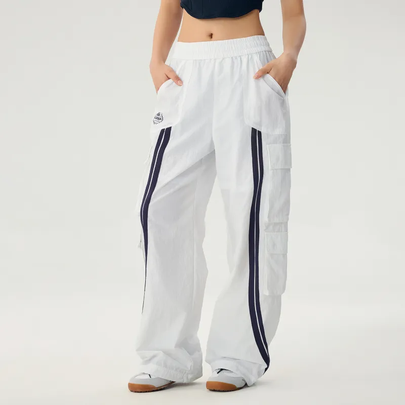 Kappa ACF Fiorentina Cargo Pants Women's Korean White-3