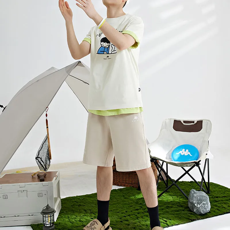 Kappa x MENGCHONGCHAHUASHI LIANMINGKUAN Casual Shorts Men's-11